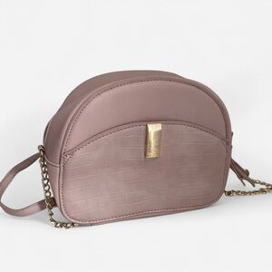 Elegant Pink Crossbody Bag